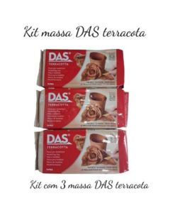 KIT MASSA DAS TERROCOTA COM 3 UNIDADES